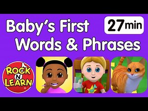 Babys First Words  Useful Phrases | When will my toddler speak? - Videos For Kids