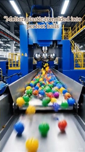 How a Plastic Ball is Made | MotivMachine Factory, AI-Created Educational Video”#shortvideo #factory
