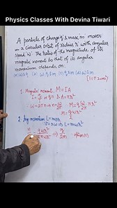 Magnetic Moment / Angular Momentum #magneticeffectofelectriccurrent#physicsshorts#physicsclass12#physicsolympiad#class10th#physicsolympiad#shortsviral#cbsephysics#neet#shortsviral#physicsshorts#physics #angularmomentum #magneticmoment physics magnetism angular momentum magnetic field magnetic moment electromagnetism quiz magnetic fields iit physics Devina Tiwari physics concepts electromagnetic principles angular momentum theory Physics important IIT Question magnetic force physics fundamentals 