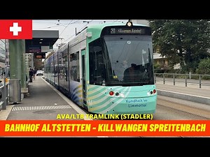 Cab Ride Zürich Altstetten→Killwangen (Aargau Verkehr AG-Switzerland-October 2025) driver's view 4K