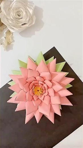 DIY Lotus Flower 🪷😍#viral #art #youtubeshorts #handmade #beautiful #craft