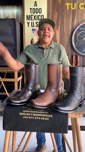 Botín Santiago venado 🦌 negro y bota de dama Res negra kit de limpieza seguros y cofia les méxico🇲🇽Estados Unidos 🇺🇸y Canadá 📍Alonso Muñoz desde león Guanajuato 📲 52479-303-8597⭐️GOLDEN BOOTS🔥 https://wa.me/message/ | Golden Boots Méx