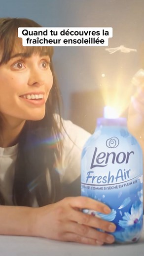 Un linge frais comme si séché en plein air ? Testez l’adoucissant Lenor Fresh Air pour laisser entrer le soleil chez vous ☀️ | Lenor France