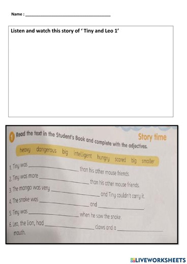 Tiny and Leo 1 exercise