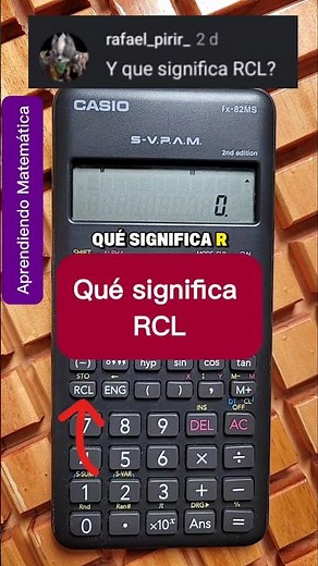 What is the RCL key on the Scientific Calculator for? 🤔