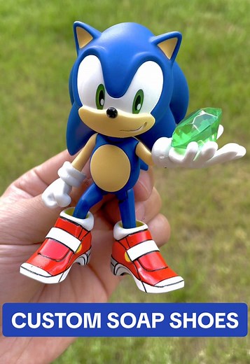 Custom Nendroid Sonic Soap Shoes for Collectors