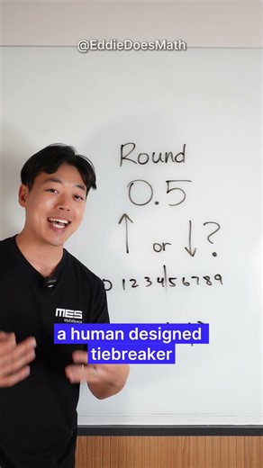 Why do we round 0.5 up instead of down?