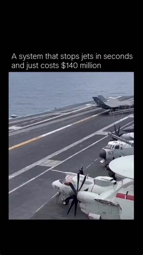 ScienceX on Instagram: "An aircraft carrier’s landing system is pure engineering brilliance — capable of stopping a fighter jet going 150+ mph in just a few seconds. 🛩⚙️ When the jet’s tail hook catches one of the steel arresting wires stretched across the deck, the force is transferred into massive hydraulic cylinders below, which absorb and release the jet’s energy with pinpoint control. It’s a perfect balance of power, timing, and precision — the difference between chaos and control on the o