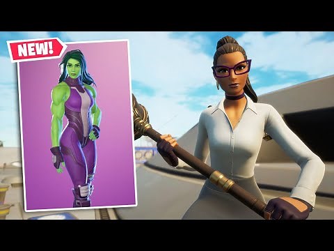 NEW SHE-HULK Skin Gameplay in Fortnite! (Jennifer Walters)