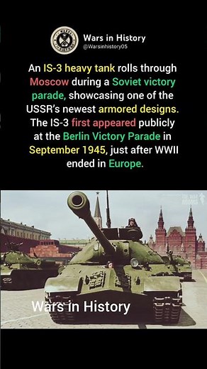 The IS-3: Stalin’s New Heavy Tank at the Victory Parade #ww2