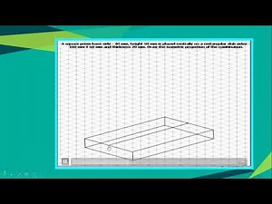 Problem 4- square prism on rectangular slab