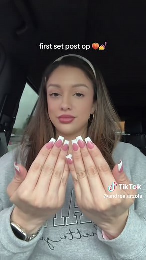 Me and French tips go together so well!! Feeling like myself again 🥹 #nailinspo #springnails #basicnails #momsoftiktok #bbljourney
