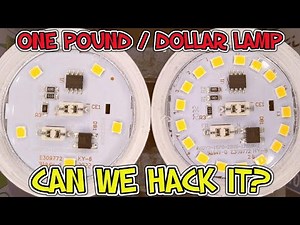 Hacking an extra trashy Poundland LED lamp (with schematic)