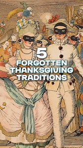From turtle soup and masquerade balls to a brow-furrowing form of trick-or-treating, these five forgotten Thanksgiving traditions used to be holiday staples in American households. 🐢🎭🍬 What’s your favorite Thanksgiving tradition? 🍗🍂 #thanksgiving #thankful #holidays #holidaytraditions #holidaymeals #thanksgivingfeast #tradition #masquerade #turtle #trickortreat | Amazing America TV