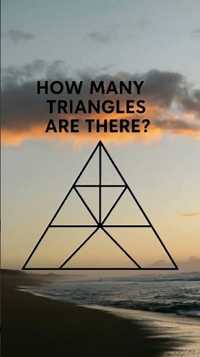 How many triangles can you spot?