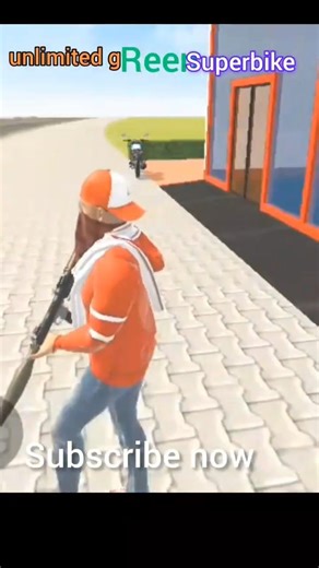 Green Superbike Ride 🔥 Indian Vehicles Simulator 3D | Unlimited Superbike 😱 #shorts