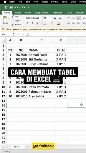 Quick Ways to Create Tables in Excel #shorts