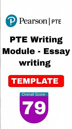 PTE Writing Module - Essay writing template (easy language) to get 79+ score #pte2025 #ptescore90