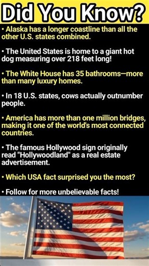 7 Mind-Blowing USA Facts You Never Knew! #DidYouKnow