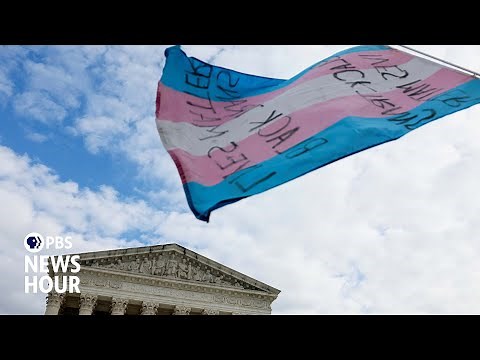 Supreme Court hears arguments in most significant trans rights case to reach bench