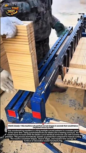 Insane Wood Cutting Machine That Saves HOURS of Work! You Won’t Believe This! #woodworking #tools