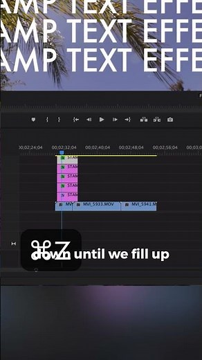 Animated Stamp Repeating Text Effect in #premierepro #tutorial