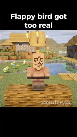 Flappy bird got too real #minecraft