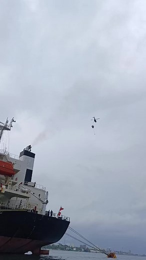 Parachutists Descend Over Water in Coordinated Display