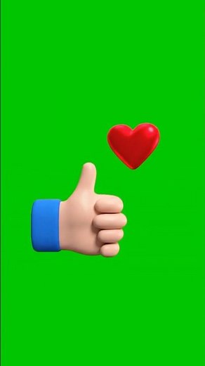 Thumbs Up & Like Green Screen | #Shorts
