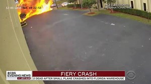 6.4K views · 27 reactions | New video released Monday shows the moment a small plan crashed in Fort Lauderdale on Saturday; the pilot and passenger were killed. | CBS Evening News | Facebook