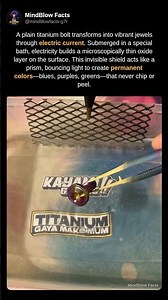 How Electric Current Turns Titanium Into Rainbow Metal