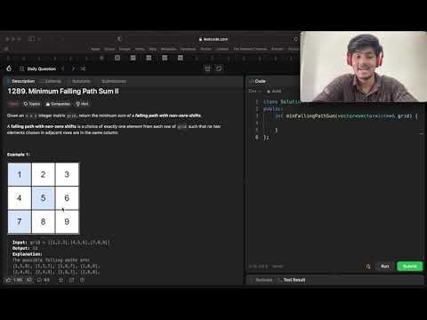 1289. Minimum Falling Path Sum II | LEETCODE HARD | DYNAMIC PROGRAMMING | Brute To Optimal |AMAZON|
