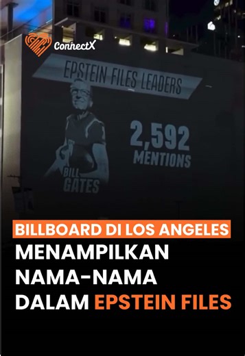 Pemandangan tak biasa terlihat di sudut kota Los Angeles baru-baru ini. Sebuah billboard raksasa menampilkan wajah-wajah tokoh dunia seperti Bill Gates, Steve Bannon, hingga Bill Clinton dengan tajuk “Epstein Files Leaders”. Video ini memperlihatkan visual tajam yang mengaitkan para pemimpin ini dengan skandal besar yang terus menjadi perbincangan hangat secara global. Benarkah ini awal dari pengungkapan yang lebih besar, atau sekadar aksi provokasi publik? Bagaimana pendapatmu tentang aksi bera
