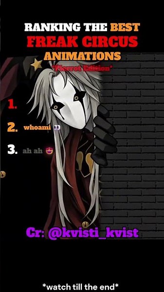 RANKING THE BEST FREAK CIRCUS (pierrot edition❤️) #thefreakcircus #tfc #pierrot #harlequin #art