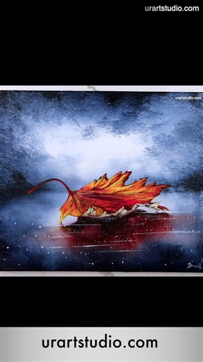 URARTSTUDIO on Instagram: "Step by Step Autumn Leaf Painting #autumnleaf #acrylicpainting #paintingtechniques #art Discover the beauty of fall with "Step by Step Autumn Leaf Painting," a 1-minute short acrylic painting video demonstration from our longer videos on our YouTube channel at https://www.youtube.com/pdranitsin. This beginner-friendly tutorial guides you through creating vibrant autumn leaves with simple techniques, capturing the essence of the season. Explore color blending and brushw