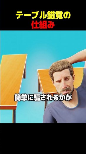 テーブル錯覚の仕組み