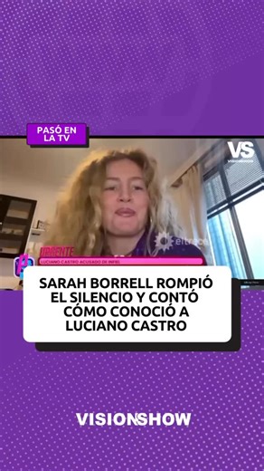 🗣️ Sarah Borrell, una bailarina y actriz danesa residente en España, rompió el silencio en @pseltrece el ciclo que conducen @mati_vazquez_show y @pampitook y reveló que conoció a Luciano Castro en un restaurante de Madrid donde ella trabajaba como camarera. Según su relato, el encuentro ocurrió durante una estancia del actor en la capital española. #SarahBorrell #LucianoCastro #PS #visionshow | VisionShow