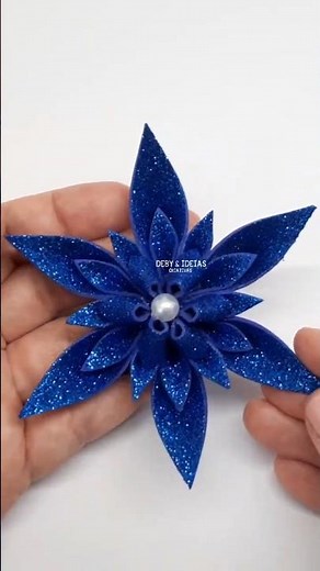 DIY Natal:🎄❄FLOCO DE NEVE❄ - Rápido, Fácil e Encantador! #diy #artesanato #natal #artesanatodenatal