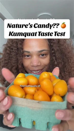 Yes, I washed them!! 💦🍊Have you ever tried a kumquat?? #tastetest #naturescandy #kumquat #mukbangvideo