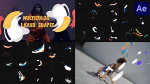 Videohive Multicolor Liquid Shapes for After Effects - 43466830 AEdownload.com