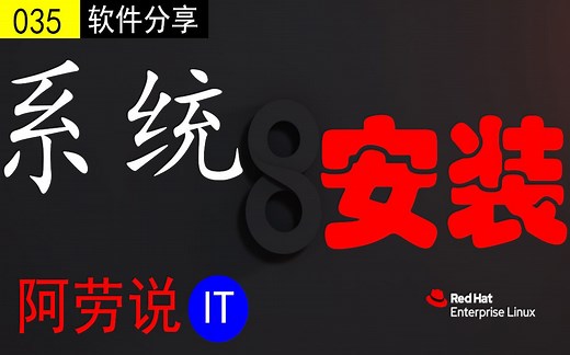 红帽最新linux版本rhel 8.1系统安装，和老版本有差异
