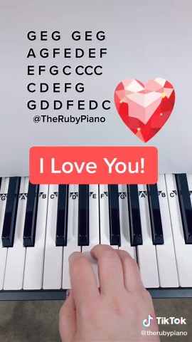 I Love You Piano Tutorial