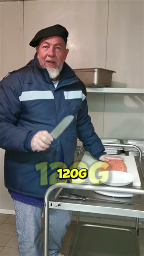 Fresh salmon at the cafeteria