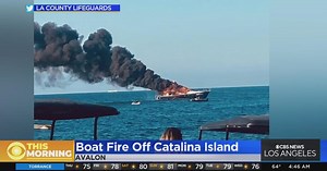 Yacht sinks off coast of Catalina Island after catching fire
