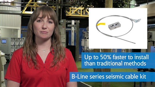 B-Line series cable bracing kit overview - B-Line series - Eaton videos