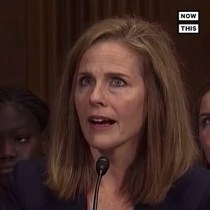 3.1M views · 34K reactions | Amy Coney Barrett accepted money from a hate group that supports the recriminalization of homosexuality in the United States. She was pressed on this issue in her 2017 federal judge appointment hearing. | NowThis Impact | Facebook
