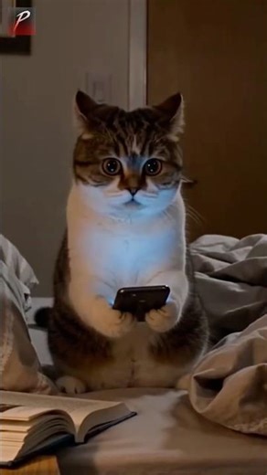 Cat INSTANTLY fake SLEEPS when owner knocks! 😂🐱 #FunnyCats#CatShorts#ViralPets