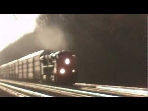 CSX Auto Car Train Eastbound On Track 2