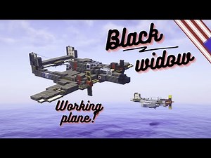 Working P-61 night bomber made using Create mod