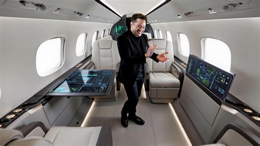 Everyone assumes the private jet of a top global billionaire must be filled with gold, premium leather, and extravagance. But Elon Musk's jet is a complete paradox! 🤫 Unbelievably different, the interior of this aircraft is hypothesized to be extremely minimalist, even lacking the typical signs of "luxury." The reason? Musk doesn't need a lounge; he needs a mobile command center! Everything inside serves maximum efficiency, from carbon fiber materials to touchscreens controlling everything... A